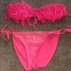 Hot pink bikini